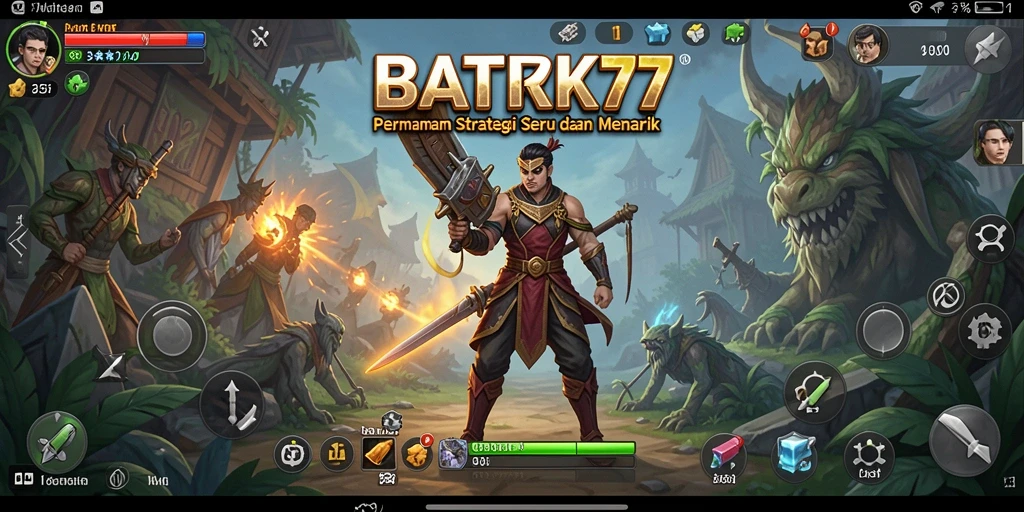 Tampilan gameplay seru di BATIK77 dengan strategi mendalam.