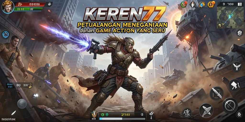 Tampilan gameplay seru dan menegangkan dari KEREN77.