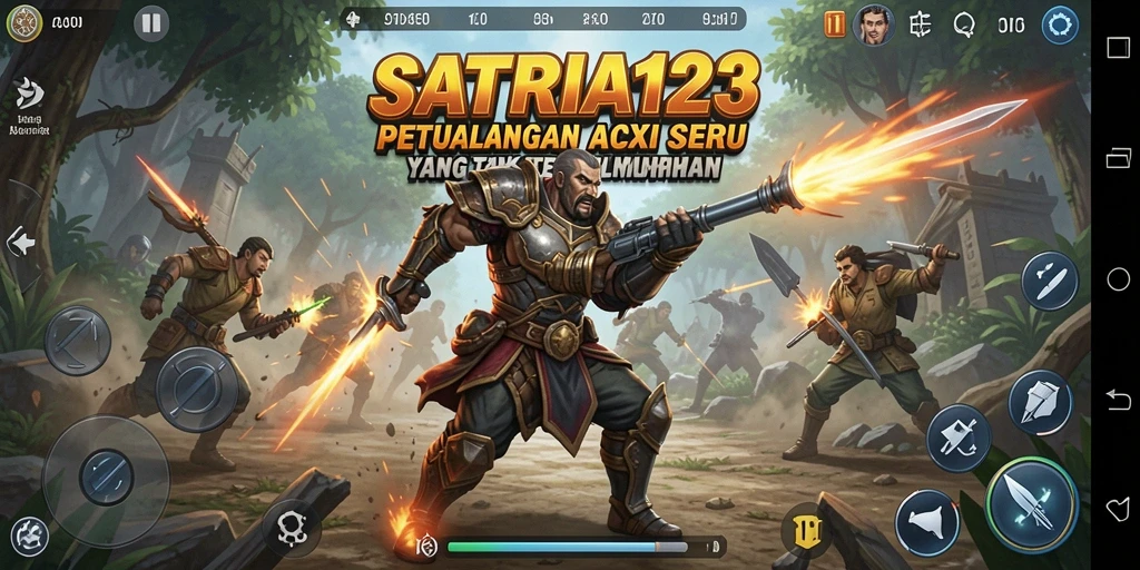 Tampilan gameplay seru SATRIA123 dengan aksi yang mendebarkan.